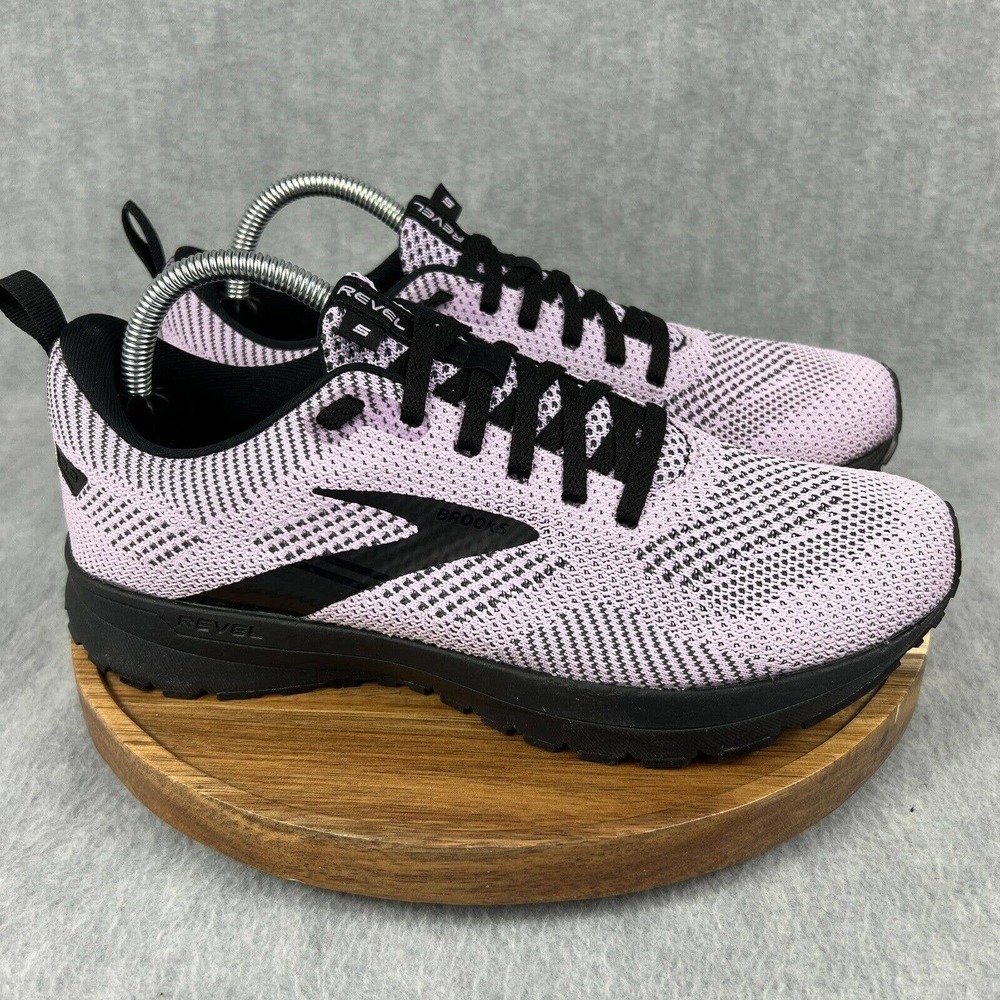 Brooks Revel 5 Womens Size 10 Running Shoes Purple Black Athletic Sneaker Gym